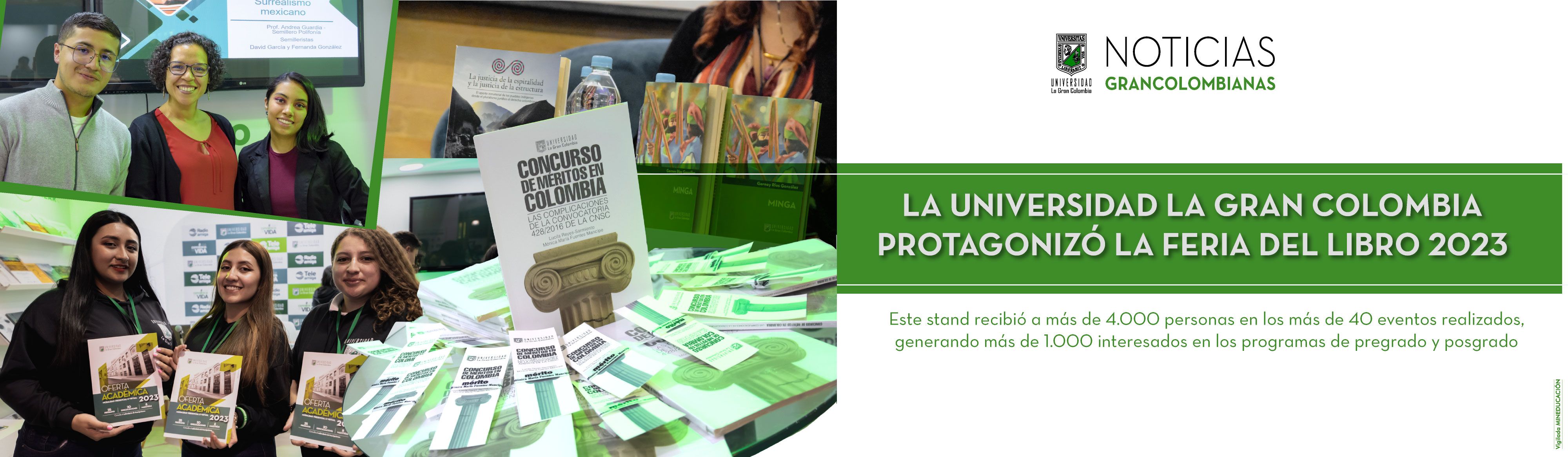 La Universidad La Gran Colombia protagonizó la Feria del Libro 2023