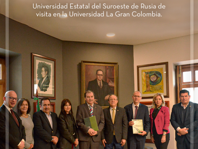 Universidad Estatal del Suroeste de Rusia de visita en la Universidad La Gran Colombia