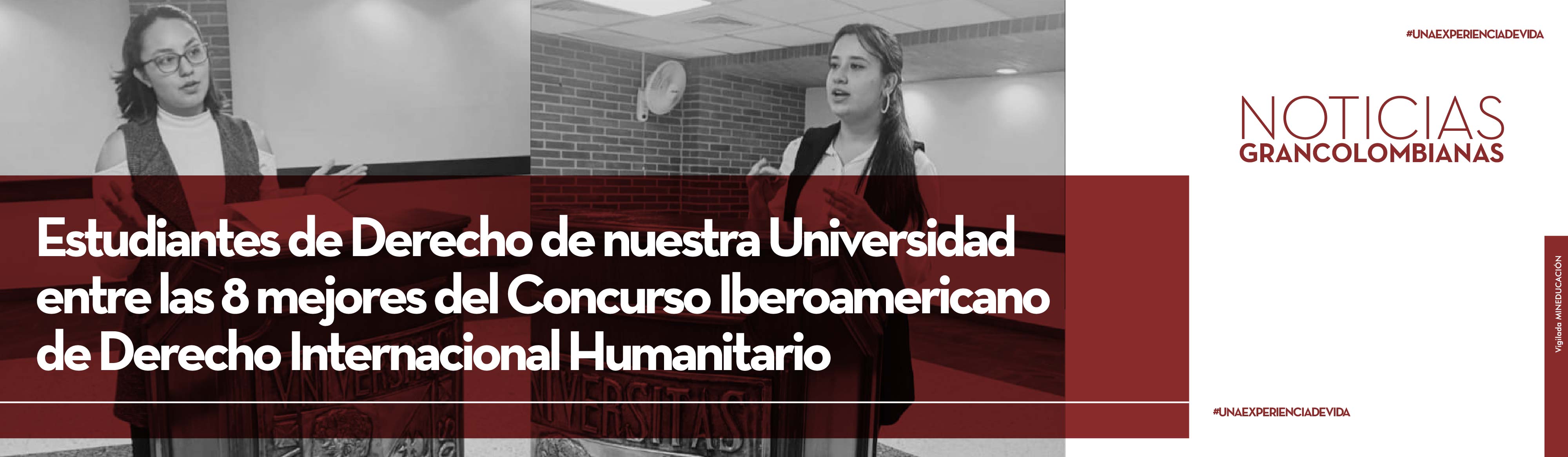 Estudiantes de Derecho de nuestra universidad entre los 8 mejores del Concurso  Iberoamericano de Derecho Internacional Humanitario