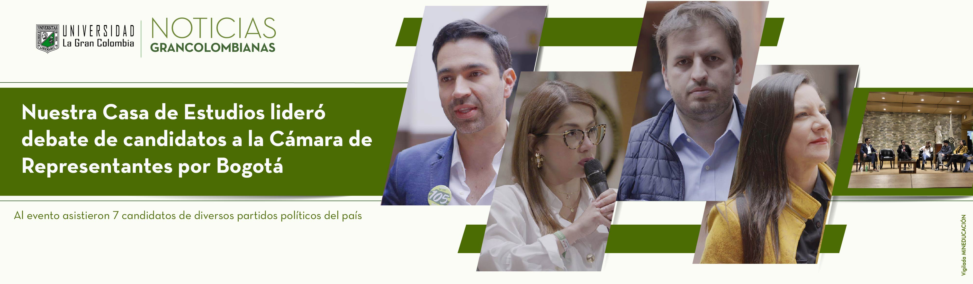 Nuestra Casa de Estudios lideró debate de candidatos a la Cámara de Representantes por Bogotá