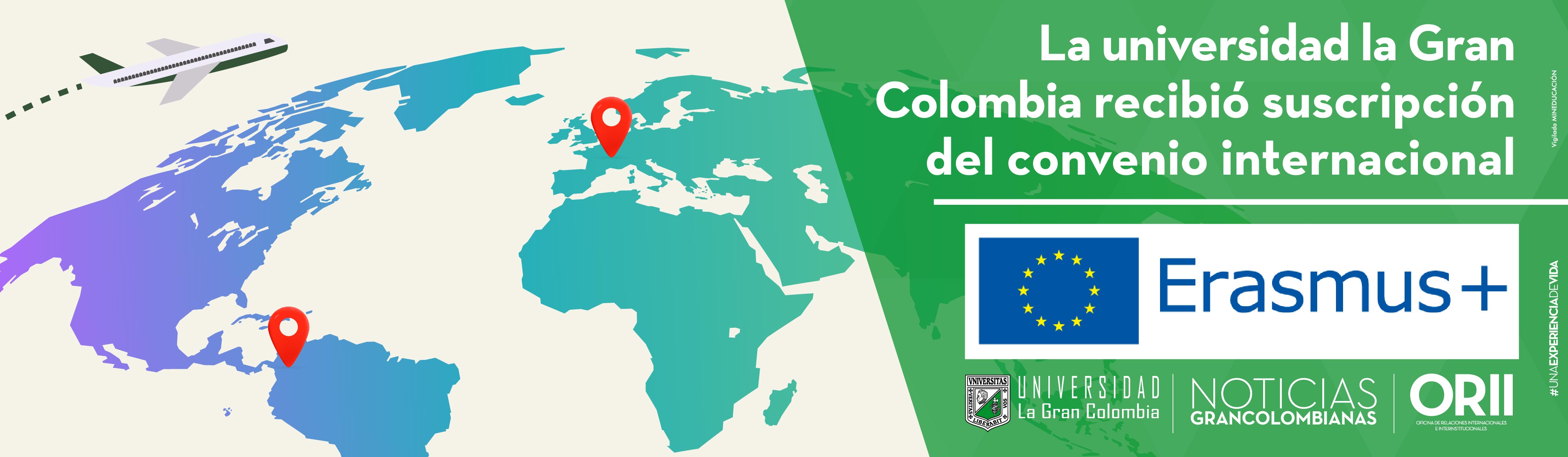 La Universidad La Gran Colombia recibió la suscripción del convenio internacional Erasmus +